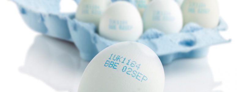 Impresión sobre huevo