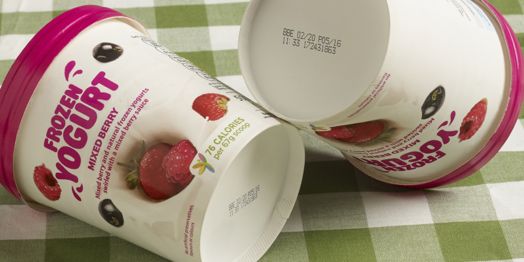 Codificación en botes de helado