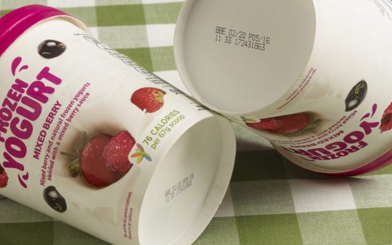 Codificación en botes de helado